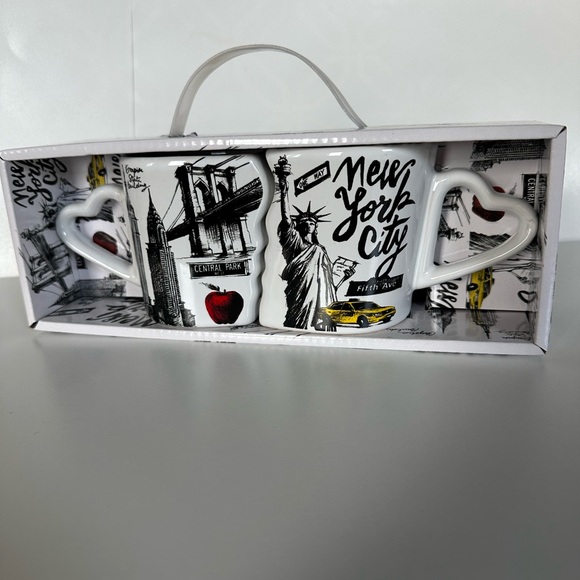 Coffee Cup Mug Set Puzzle New York Cit | Couple Mug in Very Good Condition - Picture 1 of 7